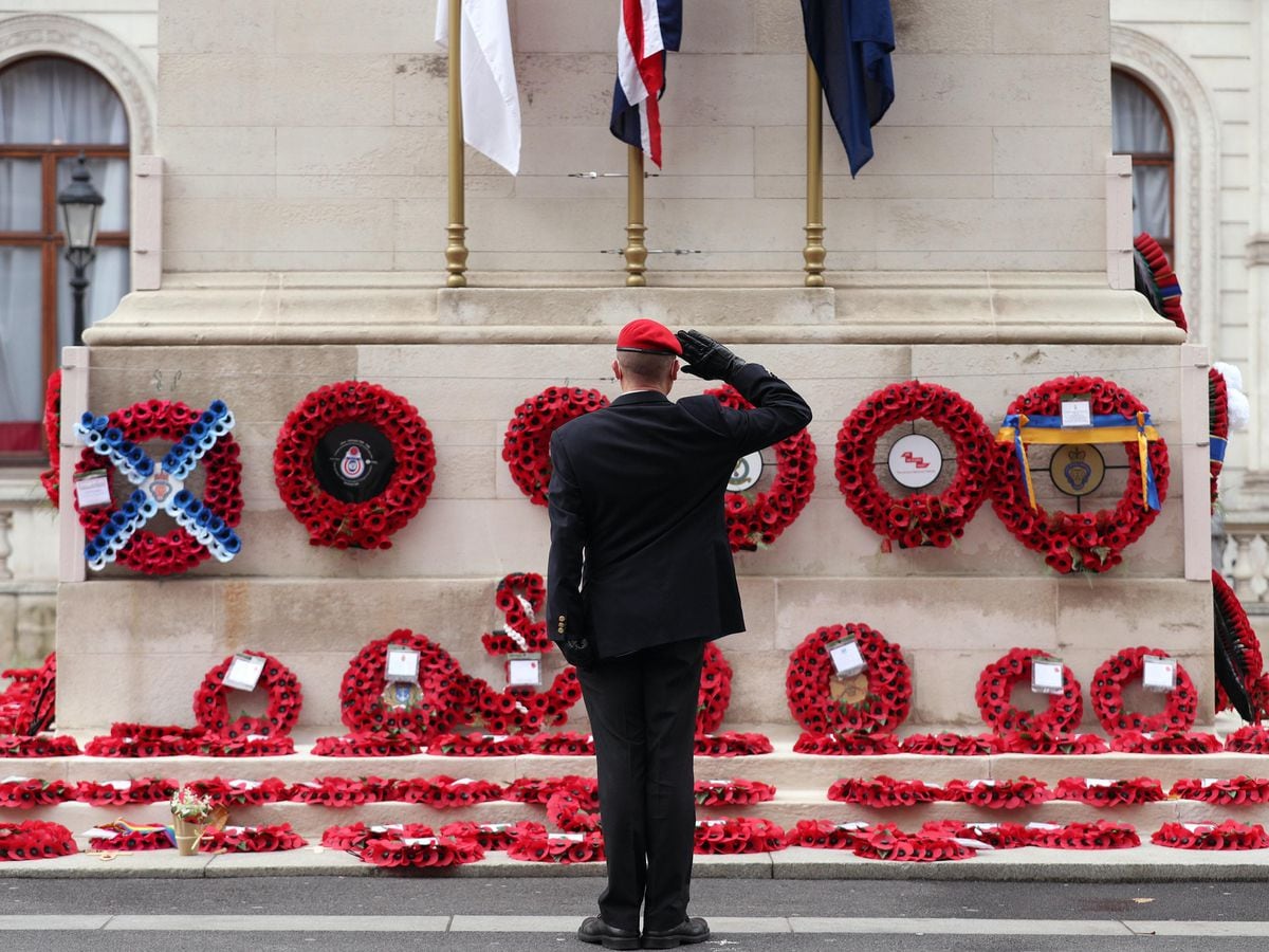 Socially distanced commemorations mark Armistice Day across UK