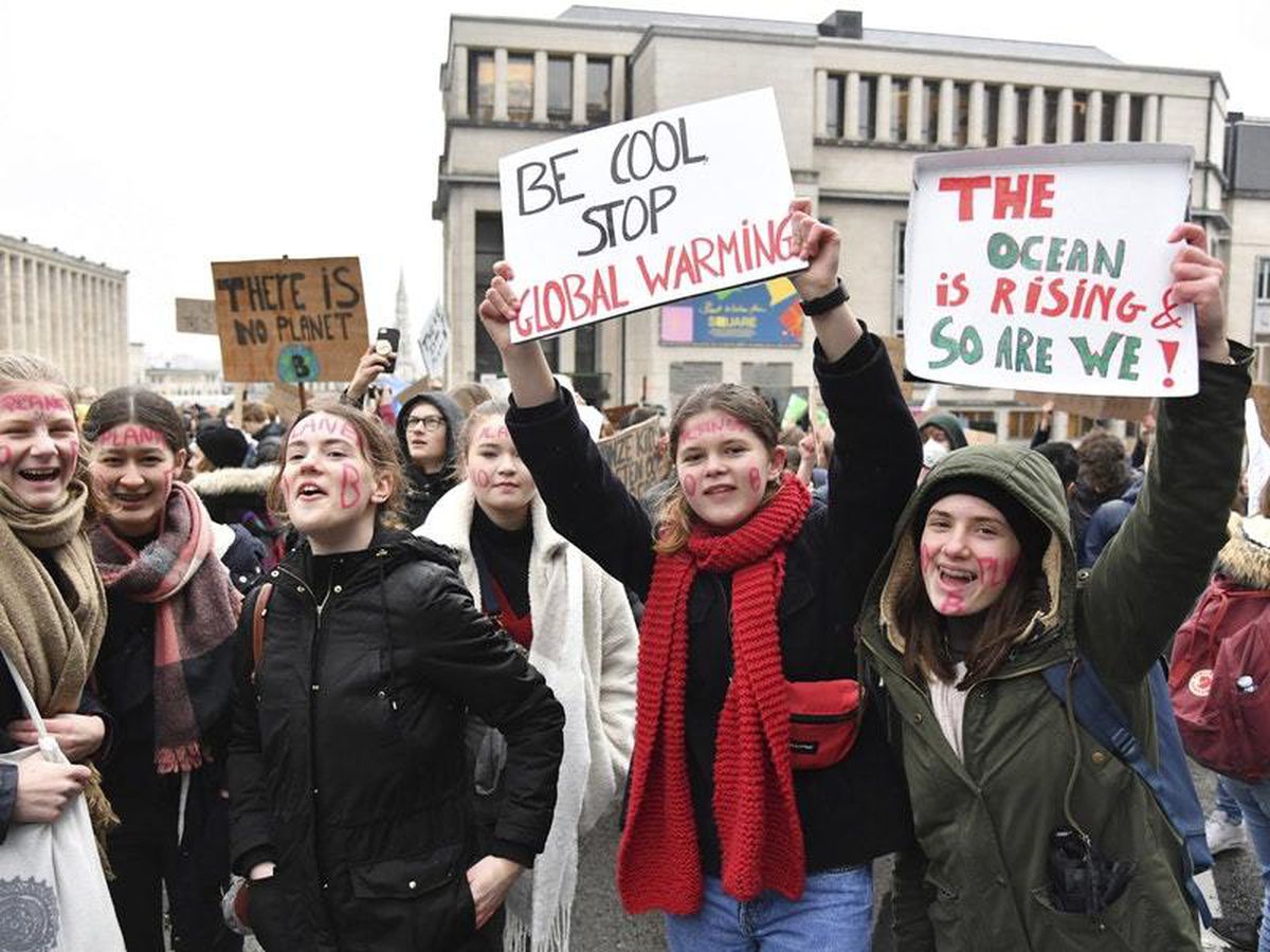 Thousands Skip School To Attend Belgium Climate Protest 