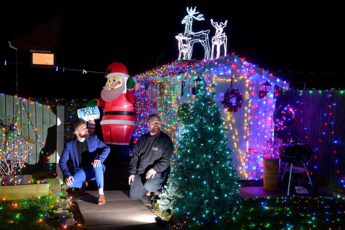 Christmas Events Telford 2022 Telford Family Puts Up Epic Christmas Lights Display With Santa's Sleigh  And Coca-Cola Truck | Shropshire Star