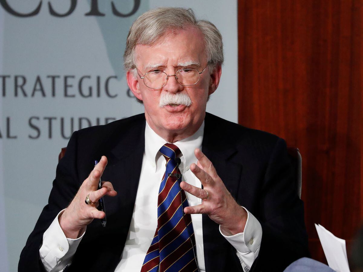 Former US national security adviser John Bolton