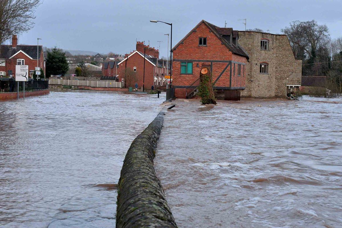 Storm Dennis River nears peak as Ludlow hit by worst flooding in 12