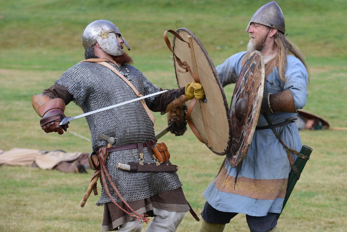 Viking fans flock to Welshpool for festival with video and pictures