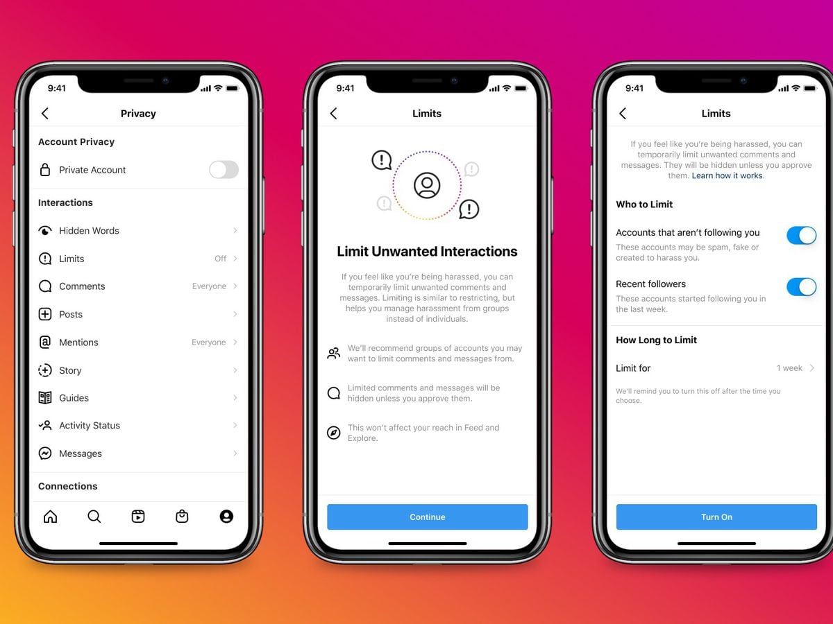 Instagram launches Limits tool to restrict unwanted interactions