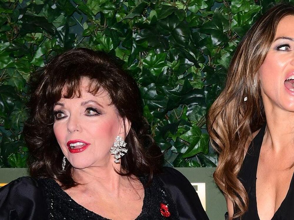 Elizabeth Hurley And Dame Joan Collins Enjoy ‘actress Talk On The 1643