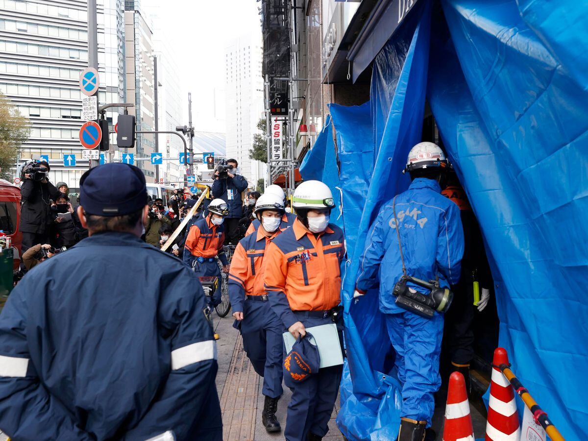 Police search house of man linked to fire that killed 24 in Osaka