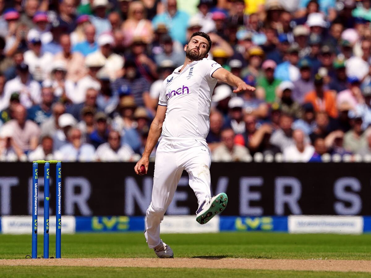 England’s Mark Wood clocks 97.1mph on day two against the West Indies