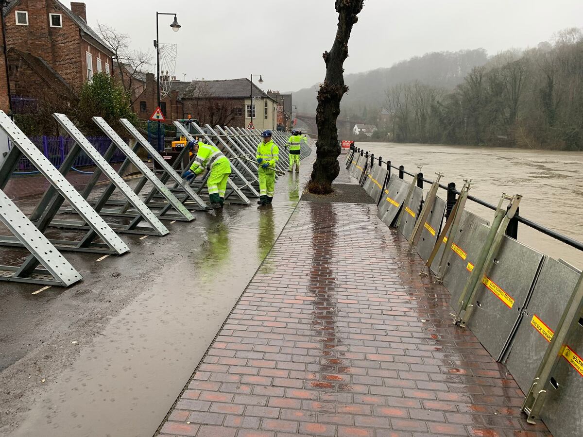 Floods Hits Roads And Trains As Shropshire River Levels Rise