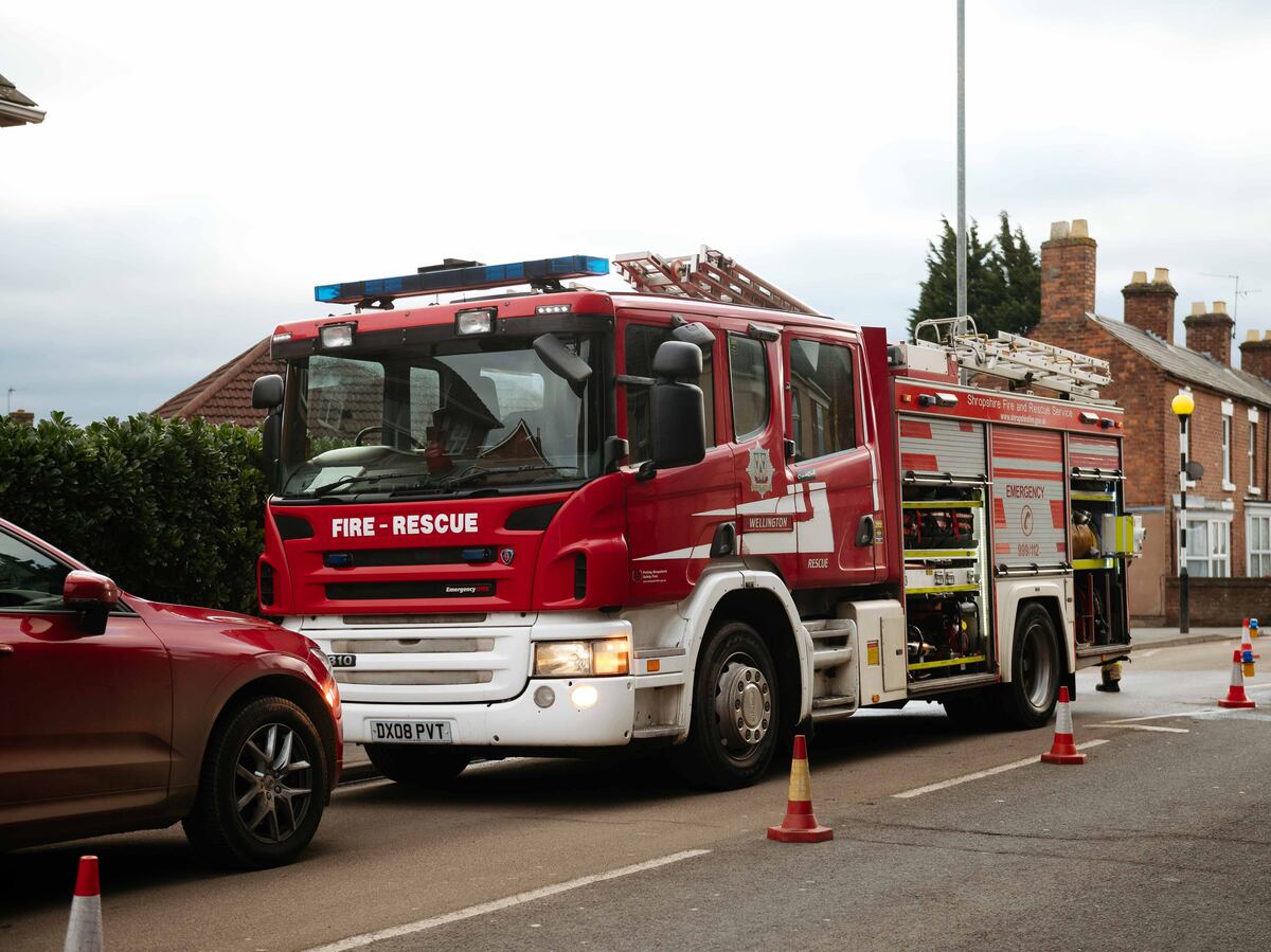 Fire engulfs hedgerow in the heat of the afternoon | Shropshire Star