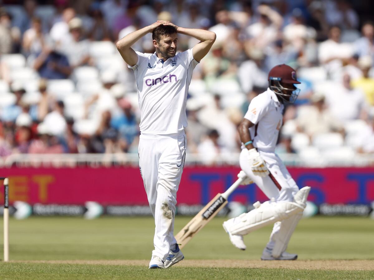 West Indies stand firm after Mark Wood racks up 97.1mph at Trent Bridge