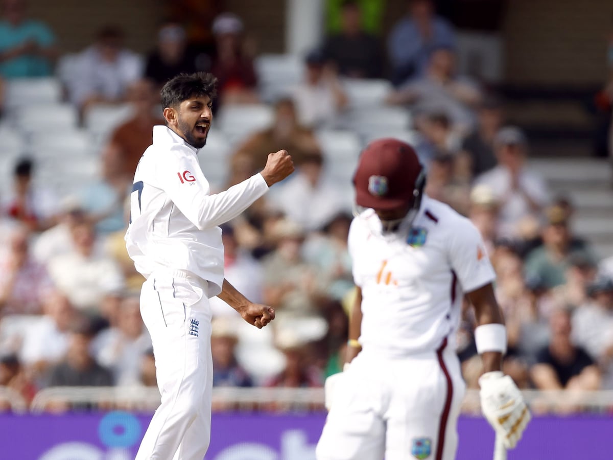 Shoaib Bashir’s flurry of wickets sees England win by 241 runs to clinch series