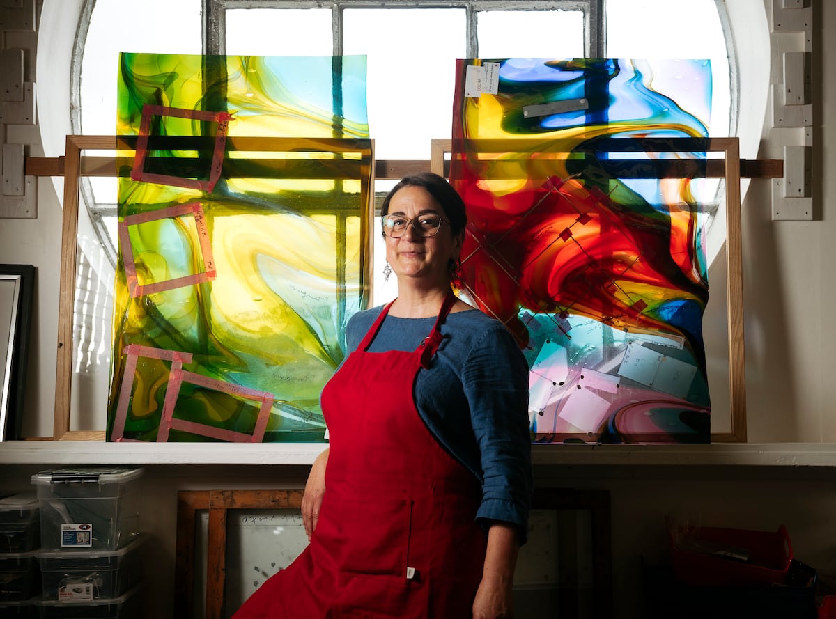 “Every window I create is different,” says Wem-based glass artist Nathalie Liege