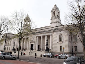 The outside of Cardiff Crown Court