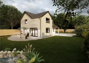 Plans are for a four bedroom home to be built. Picture: Rightmove and Grantham's Estates.