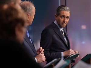 Simon Harris during the General Election leaders’ debate