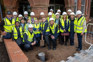 Local school children joined MP Helen Morgan and partners to bury the capsule