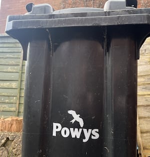 Could Powys Council soon be moving to once a month rubbish bin collections? Pic by Elgan Hearn LDRS.