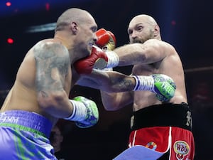 Tyson Fury (right) takes on Oleksandr Usyk in their rematch