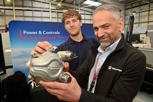 Collins Aerospace and Karl Truby chats to apprentice: George Chadderton 20.