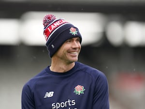 James Anderson at a Lancashire media day