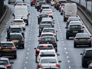 Traffic on the A13 in London