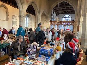 A Christmas fair held at a Presteigne church was very successful with over £700 raised for the church