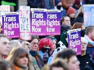 Trans rights protest