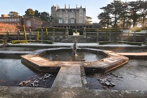 Frost at Lilleshall Hall on Friday morning