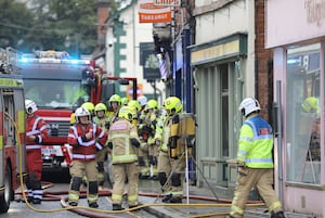 Multiple emergency services have attended the incident. Picture: Phil Blagg