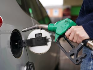 A petrol pump at a petrol station