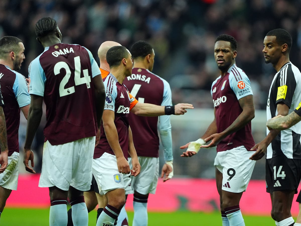 Aston Villa striker Jhon Duran charged by FA for red card reaction