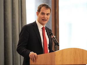 Foreign Office minister Hamish Falconer speaking