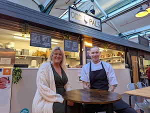 Mother and son, Rebecca and Matt Palin