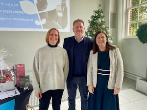 Ruth Ross and Piran Littleton with Shrewsbury MP Julia Buckley