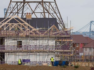 Construction of new homes at Ebbsfleet Garden City in Kent.