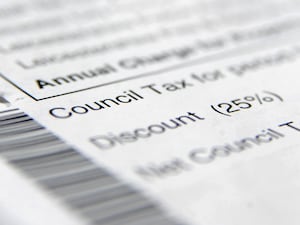 Close up of a council tax bill