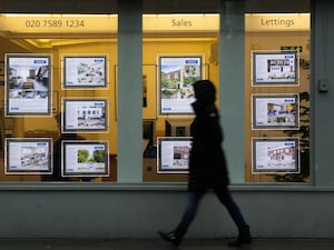 An estate agent's window