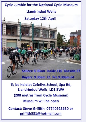 The charity is organising a fundraising cycle jumble on April 12 and is appealing for suitable good unwanted spare cycle parts as donations 