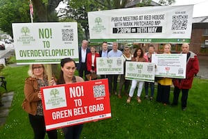 Campaigners opposed to the plans.