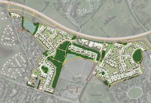 Plans have been submitted to build 283 homes in Bicton Heath, near Shrewsbury. Picture: Baldwin Design Consultancy Limited