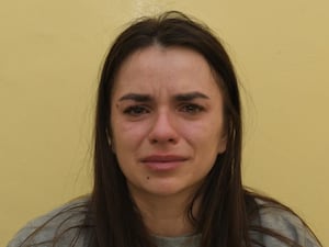 Police photo of Vanya Gaberova shown to the Old Bailey jury