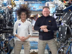 Nasa astronauts Suni Williams and Butch Wilmore on the International Space Station