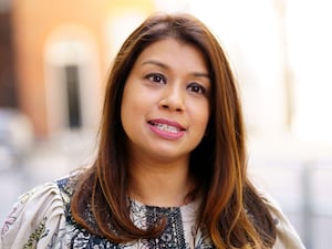 Tulip Siddiq MP talks to the media after attending a meeting with Prime Minister Boris Johnson alongside Nazanin Zaghari-Ratcliffe, her husband Richard Ratcliffe and daughter Gabriella, at 10 Downing Street, central London