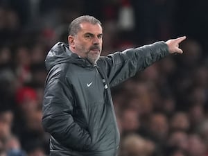 Ange Postecoglou gives orders from the touchline