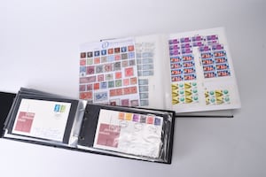 Some of the stamps from the collection that sold for £4,200.