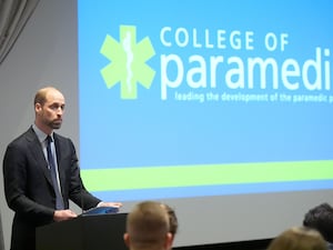 The Prince of Wales makes a speech at a conference