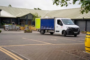 A Cress Co van delivering to a farm shop