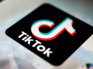 A view of the TikTok app logo