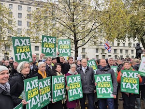 David with Ed Davey and other Lib Dem MPs at the Rally 