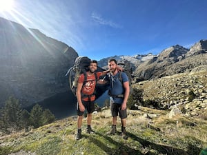 Aziz Ziriat, 36, and Sam Harris, 35, who went missing in the Dolomites