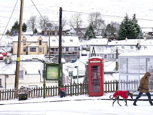 Snow in Leadhills village in South Lanarkshire in 2022